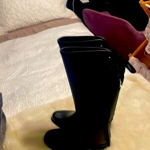 Knee-high rain boots